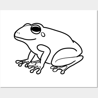 Stick figure frog Posters and Art